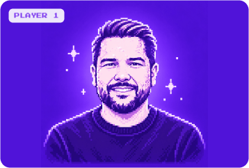Pixel art portrait of Brent Boone