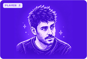 Pixel art portrait of Terry Donovan